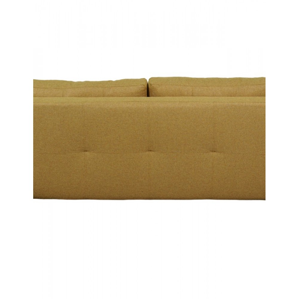 Καναπές-κρεβάτι "FANCY" δυθέσιος από ύφασμα σε χρώμα κίτρινο 150x92x77