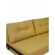 Καναπές-κρεβάτι "FANCY" δυθέσιος από ύφασμα σε χρώμα κίτρινο 150x92x77