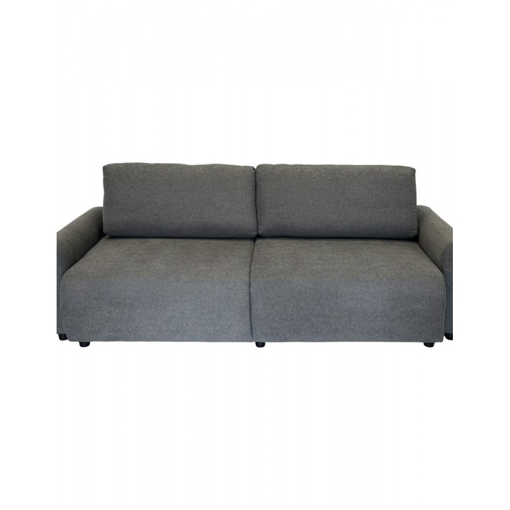 Kαναπές-κρεβάτι "HUNGIE" τριθέσιος από υφασμα σε χρώμα γκρι 250x92x89