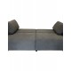 Kαναπές-κρεβάτι "HUNGIE" τριθέσιος από υφασμα σε χρώμα γκρι 250x92x89