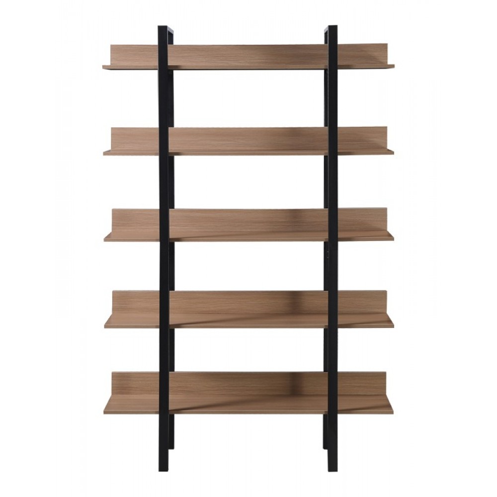 Βιβλιοθήκη "BODERTA" σε χρώμα sonoma-μαύρο 120x30x190