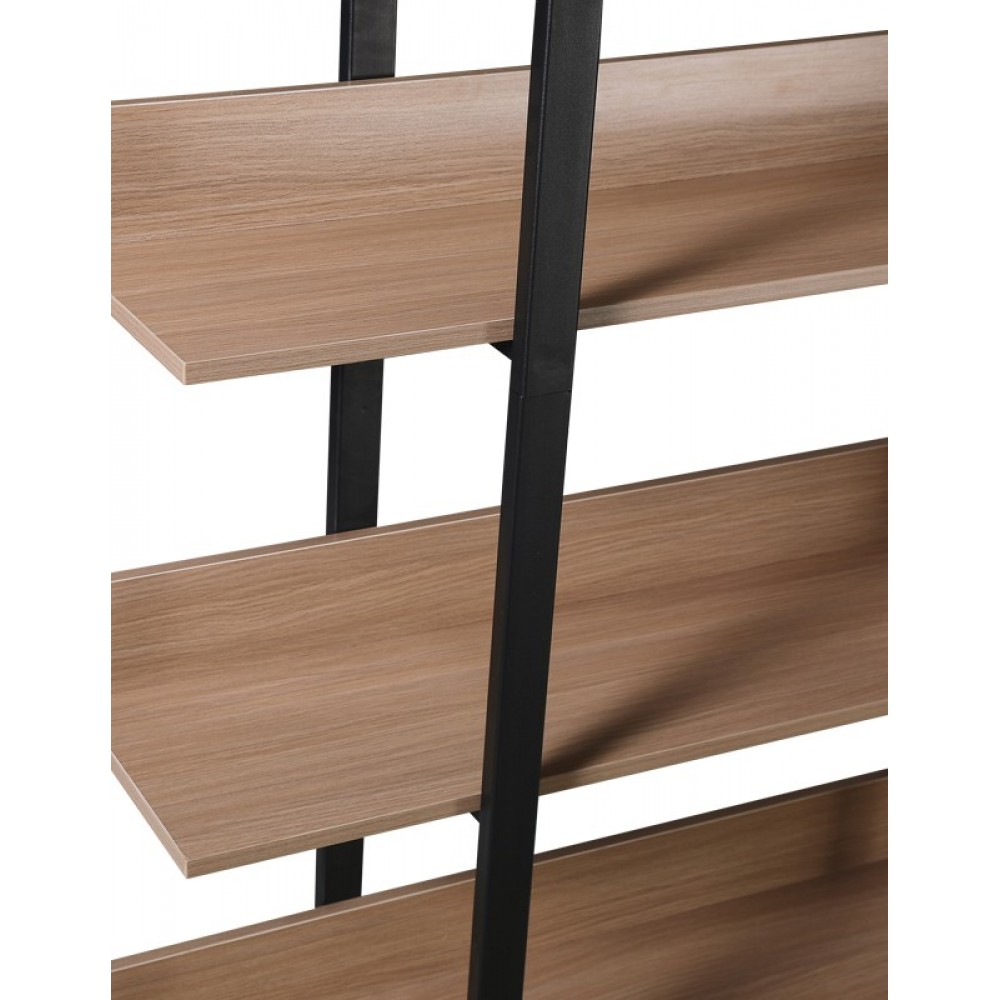 Βιβλιοθήκη "BODERTA" σε χρώμα sonoma-μαύρο 120x30x190