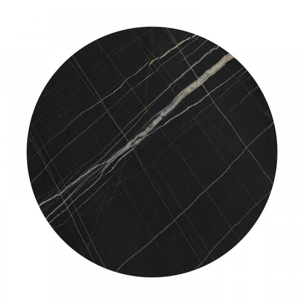 Επιφάνεια τραπεζιού "RELIAN" από HPL σε χρώμα μαύρο πάχους 12mm Φ69