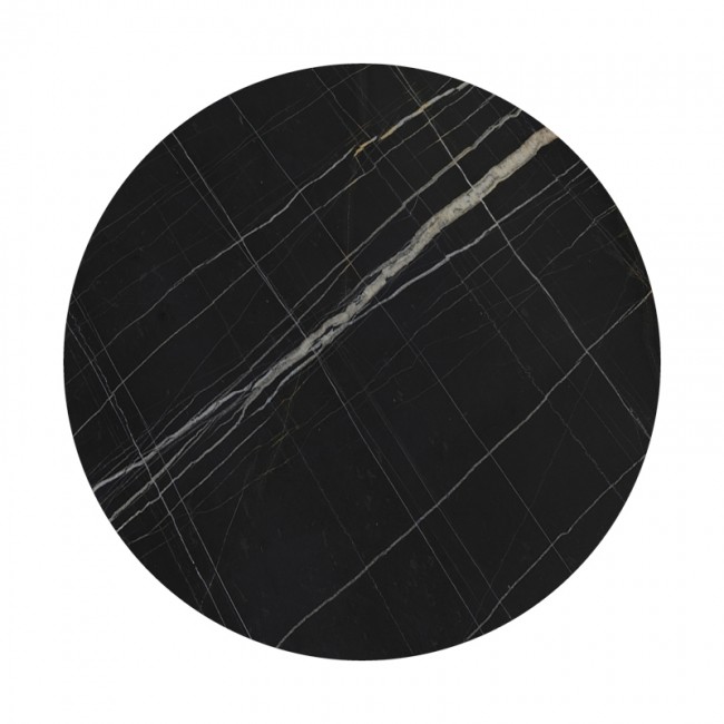 Επιφάνεια τραπεζιού "RELIAN" από HPL σε χρώμα μαύρο πάχους 12mm Φ69