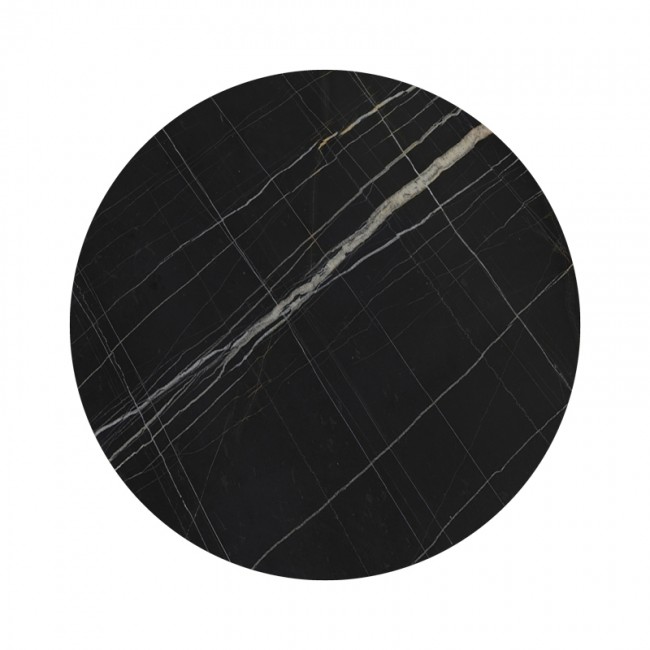 Επιφάνεια τραπεζιού "RELIAN" από HPL σε χρώμα μαύρο πάχους 12mm Φ60