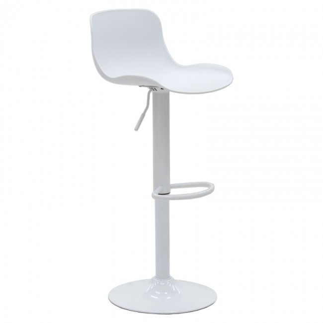 Σκαμπό μπαρ "WALDEN" από PP σε χρώμα λευκό 40x43x80/100