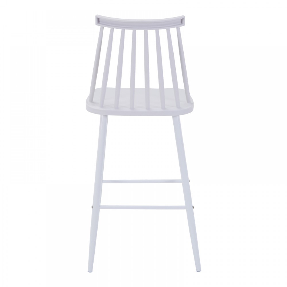 Σκαμπό μπαρ "AURORA" από PP σε χρώμα λευκό 42x47x99