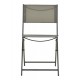 Καρέκλα "JEVE" πτυσσόμενη απο μέταλλο/textilene σε ανθρακί χρώμα 46x51x81