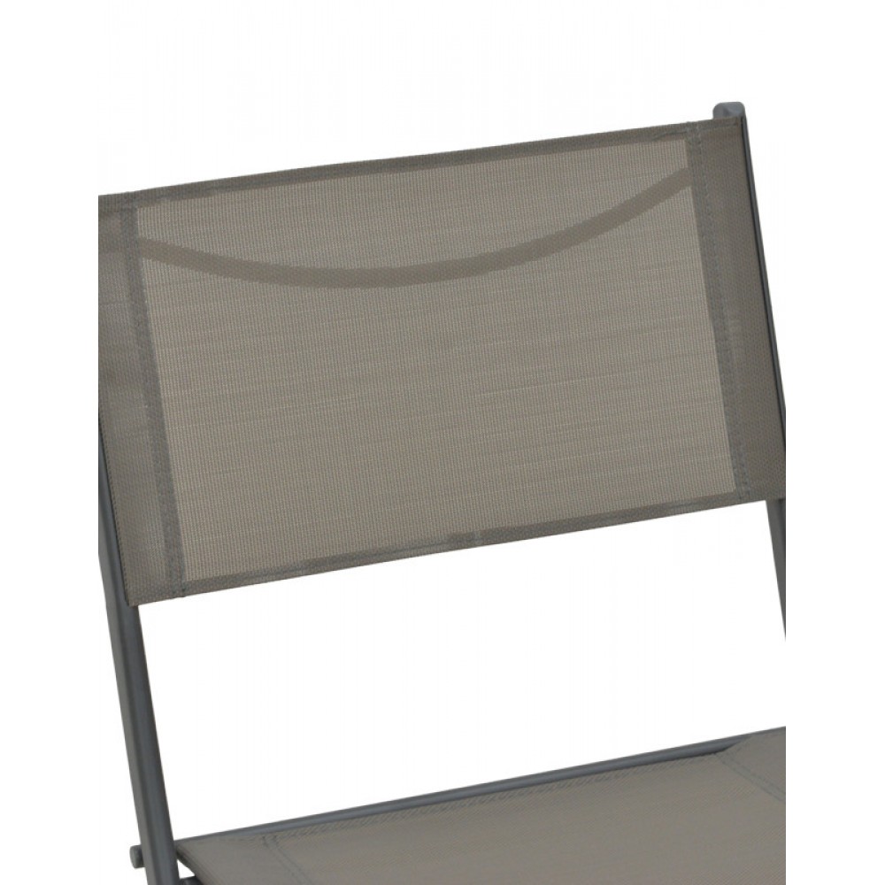 Καρέκλα "JEVE" πτυσσόμενη απο μέταλλο/textilene σε ανθρακί χρώμα 46x51x81