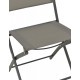 Καρέκλα "JEVE" πτυσσόμενη απο μέταλλο/textilene σε ανθρακί χρώμα 46x51x81