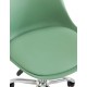Καρέκλα γραφείου "GASTON II" απο μέταλλο/PP-PU σε χρώμα μέντα 48x57x77/90