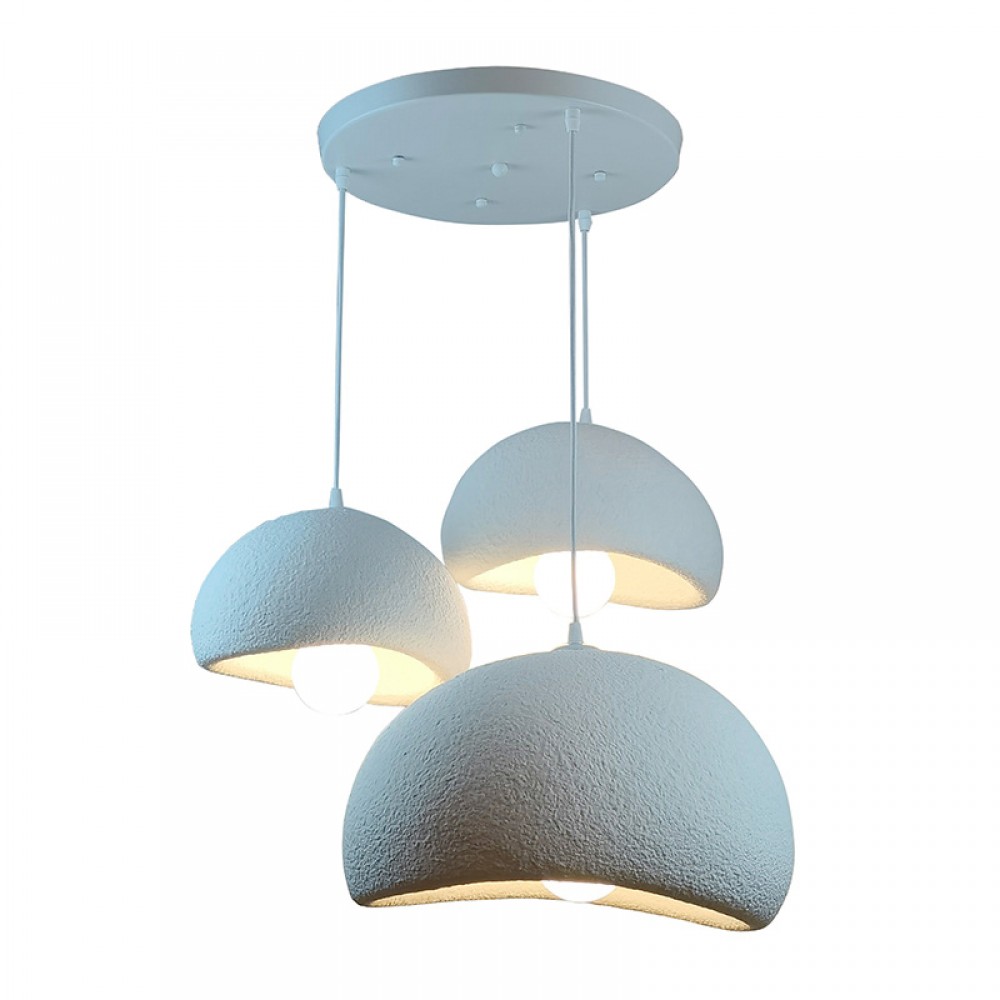 Φωτιστικό οροφής "BERTOW" από μέταλλο σε χρώμα λευκό Φ40x100