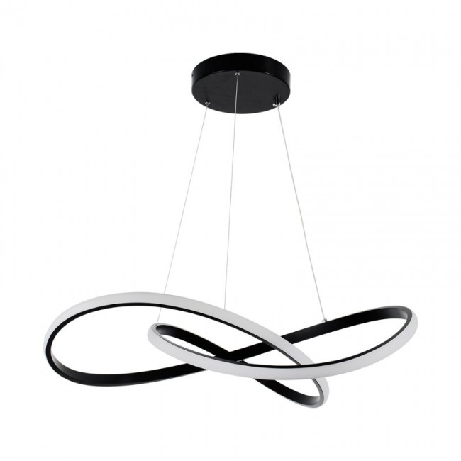Φωτιστικό oροφής "ARTISUN" led από μέταλλο σε χρώμα μαύρο Φ56x100