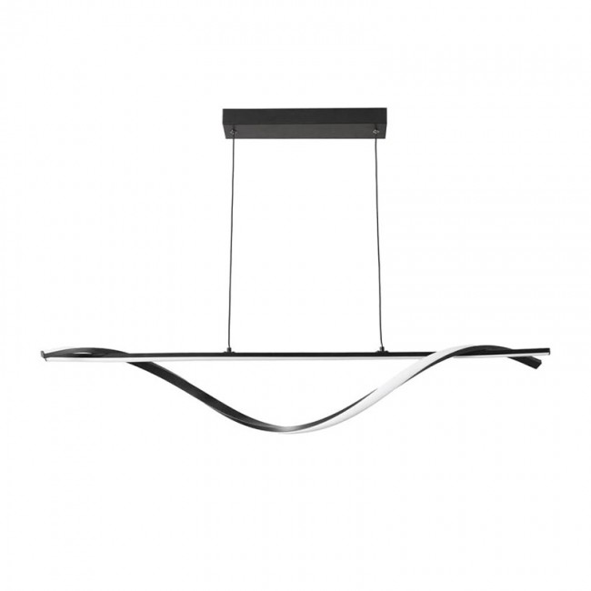 Φωτιστικό οροφής "INFINITY" led από μέταλλο σε χρώμα μαύρο 120x12x150