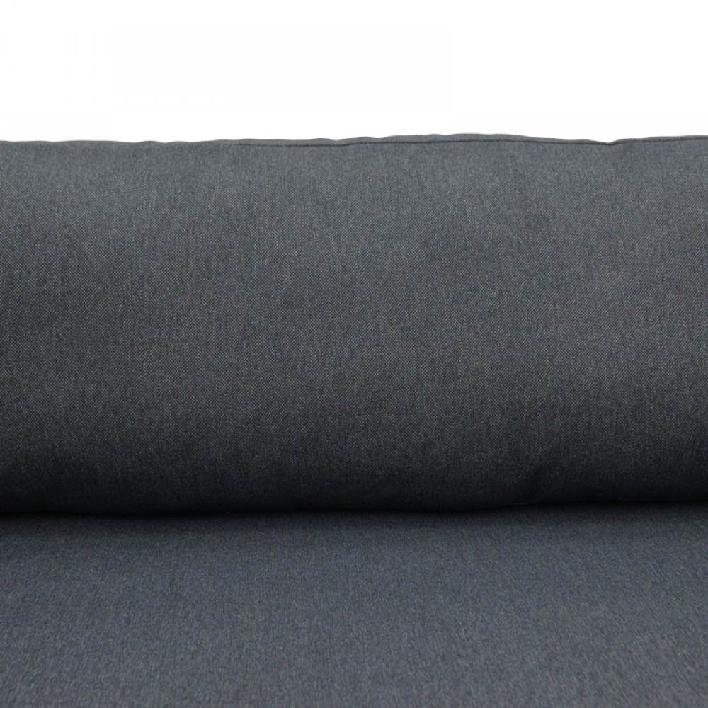 Τριθέσιος καναπές "AURELIO" από μέταλλο/ύφασμα σε χρώμα λευκό/ανθρακί 192x74x63