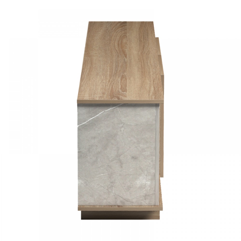 Έπιπλο τηλεόρασης "ZAFORE" σε χρώμα σονόμα γκρι 180x33x50