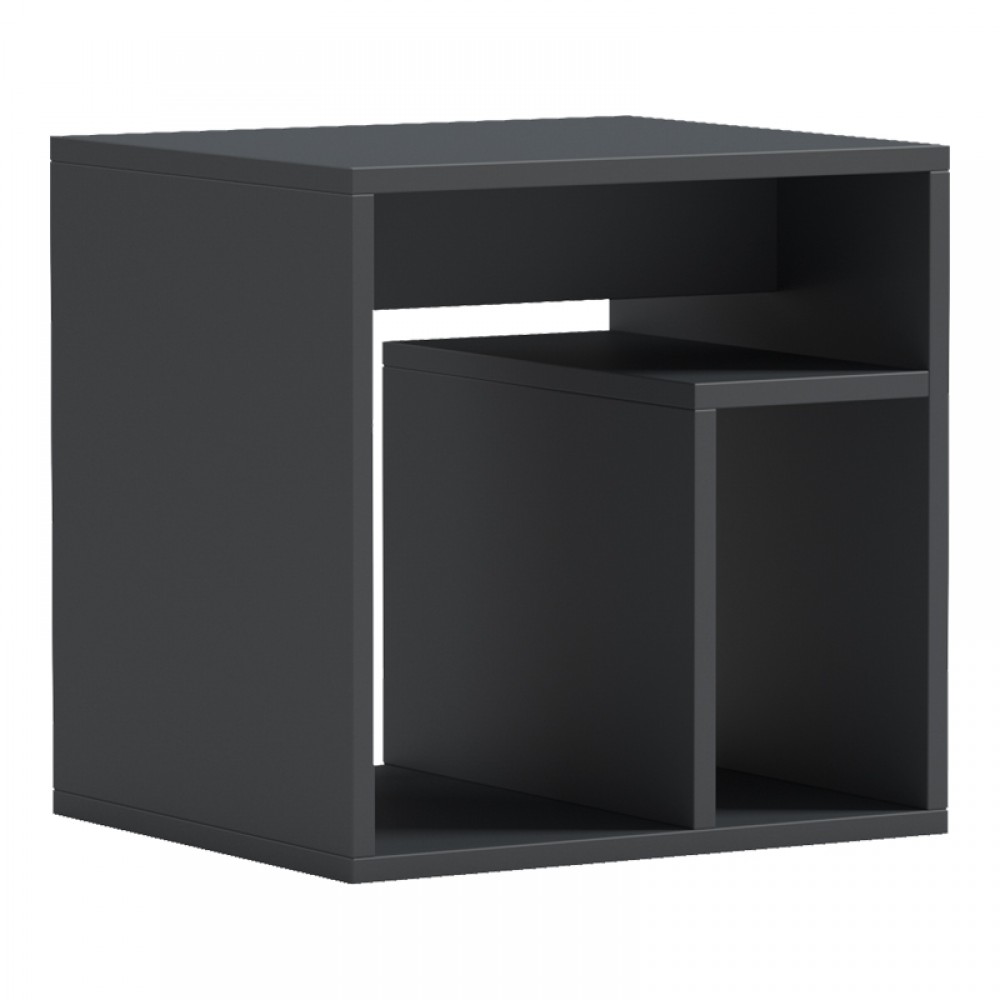 Βοηθητικό τραπέζι "DOUBLO" σε ανθρακί χρώμα 40x35x40