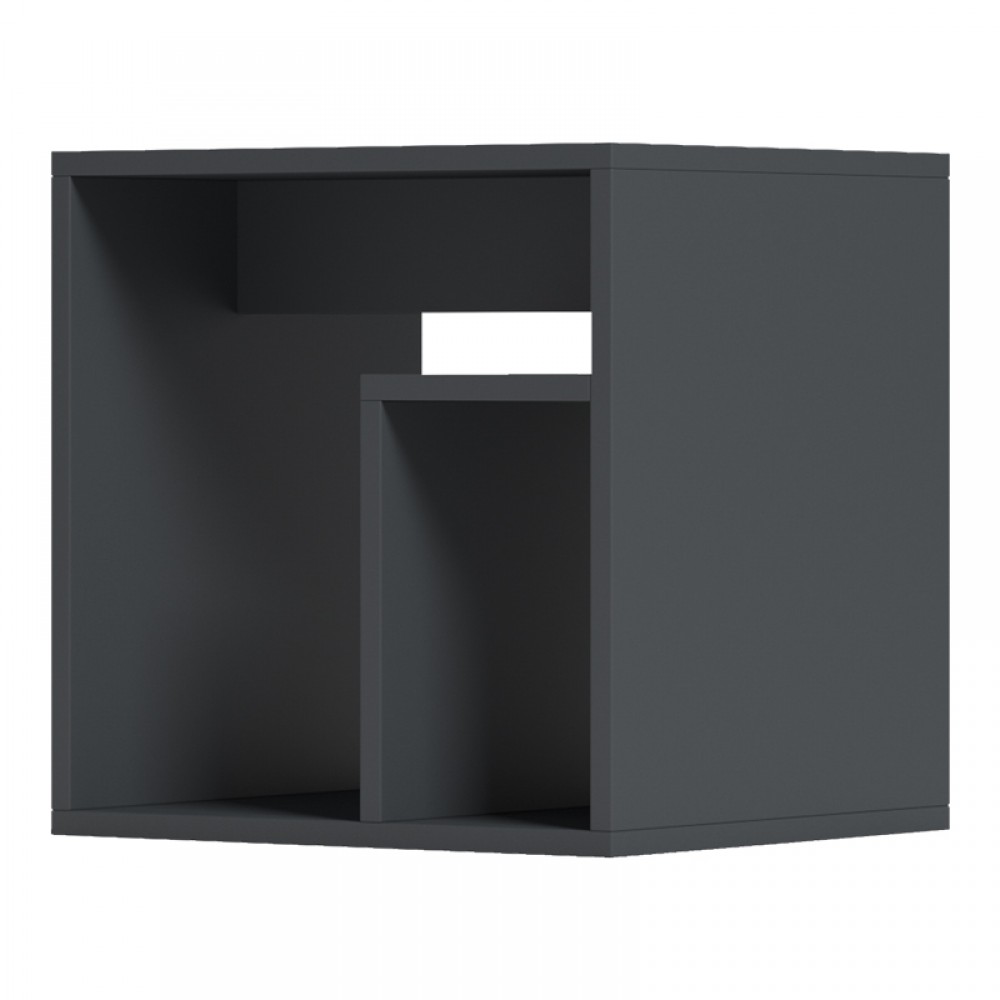 Βοηθητικό τραπέζι "DOUBLO" σε ανθρακί χρώμα 40x35x40