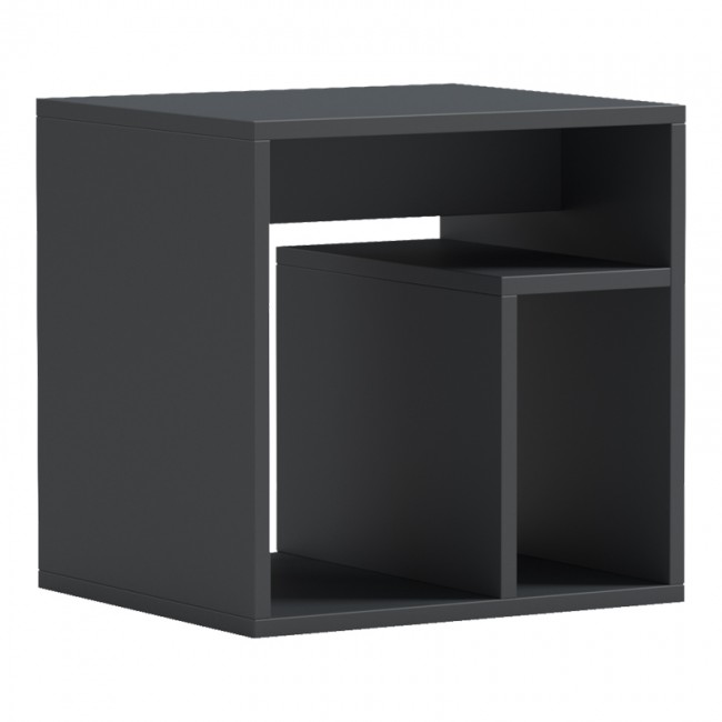 Βοηθητικό τραπέζι "DOUBLO" σε χρώμα ανθρακί 40x35x40
