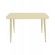 Τραπέζι "VISTA" από αλουμίνιο σε χρώμα σαμπανί 120x70x72