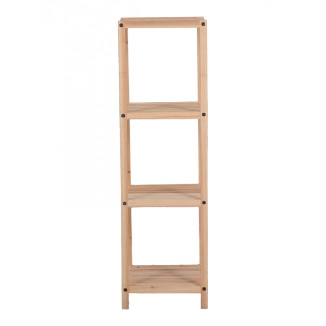 Ραφιέρα δαπέδου "ZENDIA" από ξύλο σε φυσική απόχρωση 35x30x100