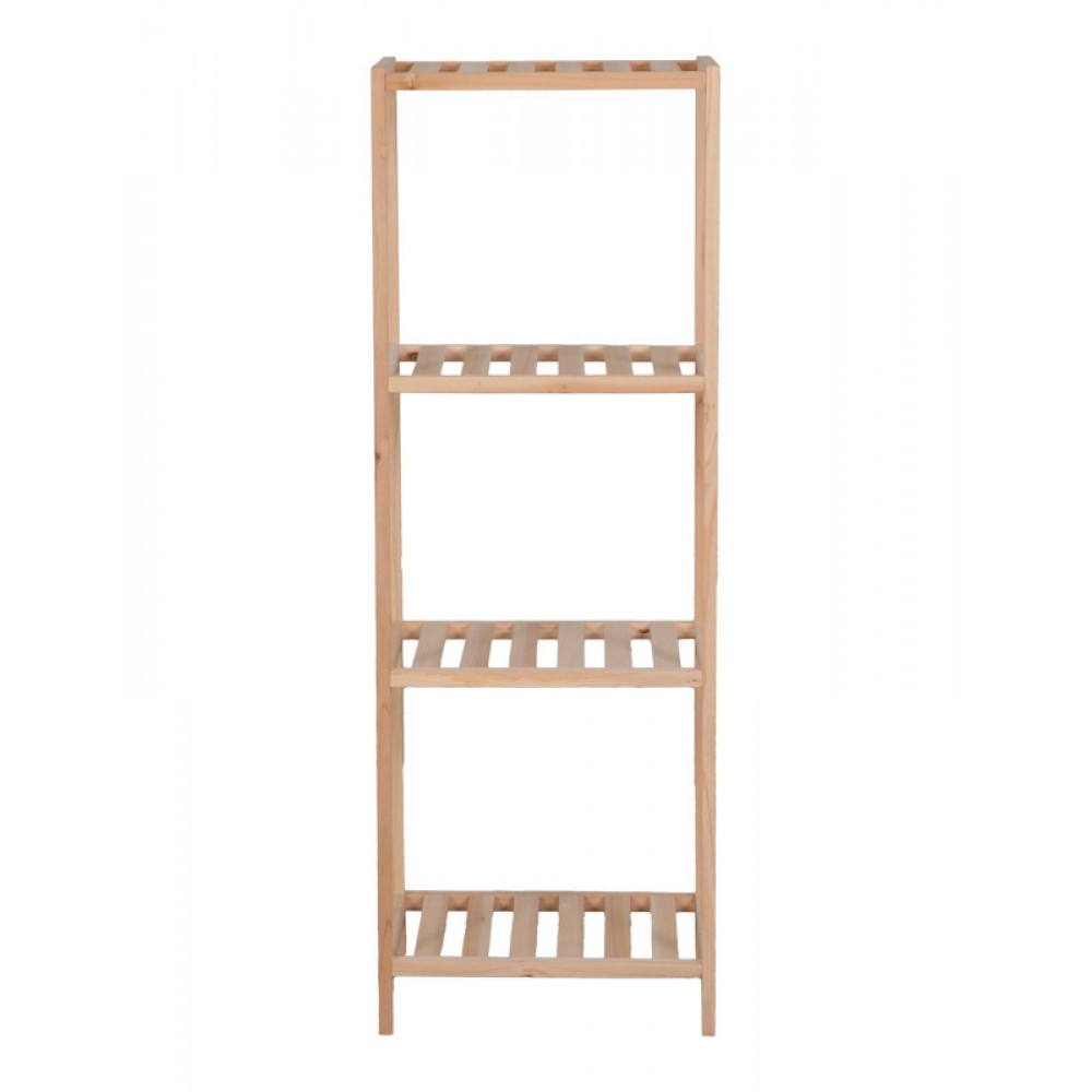 Ραφιέρα δαπέδου "ZENDIA" από ξύλο σε φυσική απόχρωση 35x30x100