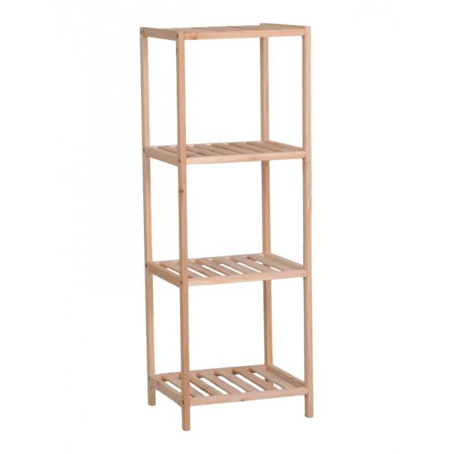 Ραφιέρα δαπέδου "ZENDIA" από ξύλο σε φυσική απόχρωση 35x30x100