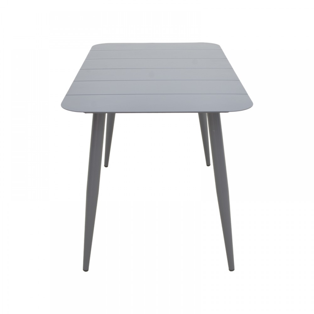 Τραπέζι "VISTA" από αλουμίνιο σε χρώμα ανθρακί 120x70x72