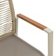 Πολυθρόνα "AEGEAN" από αλουμίνιο/textline σε χρώμα κρεμ/φυσικό 57x64x87