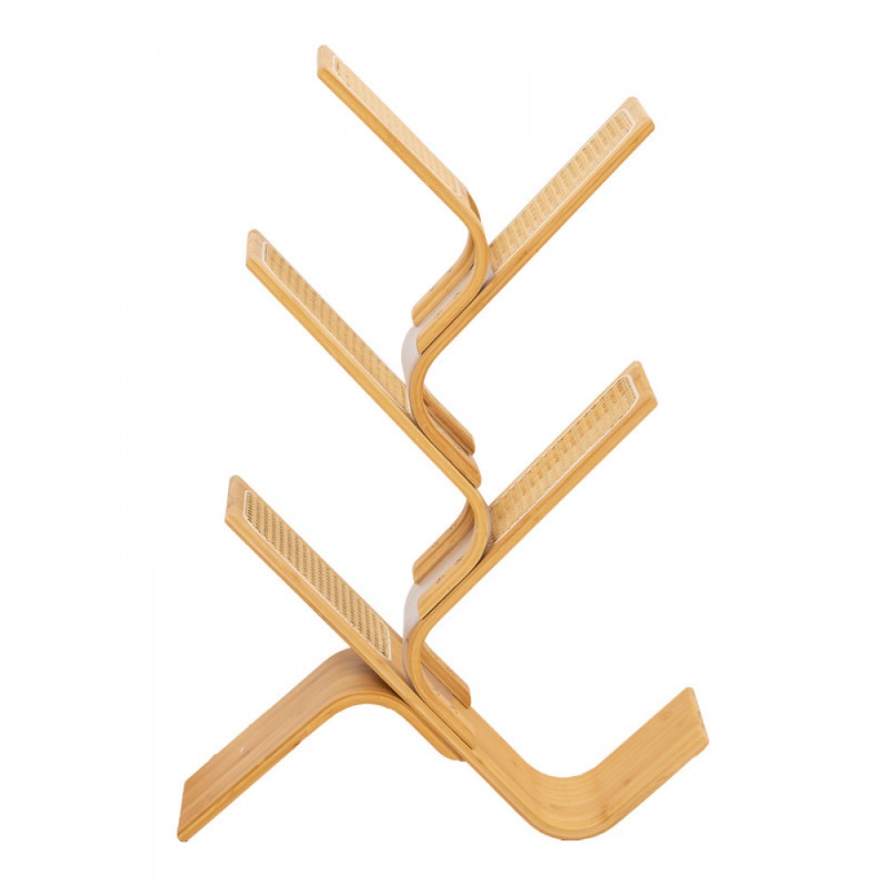 Βιβλιοθήκη "TOME" από μπαμπού σε φυσική απόχρωση 63x20x92