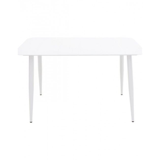Τραπέζι "VISTA" από αλουμίνιο σε χρώμα λευκό 120x70x72