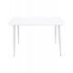 Τραπέζι "VISTA" από αλουμίνιο σε χρώμα λευκό 120x70x72