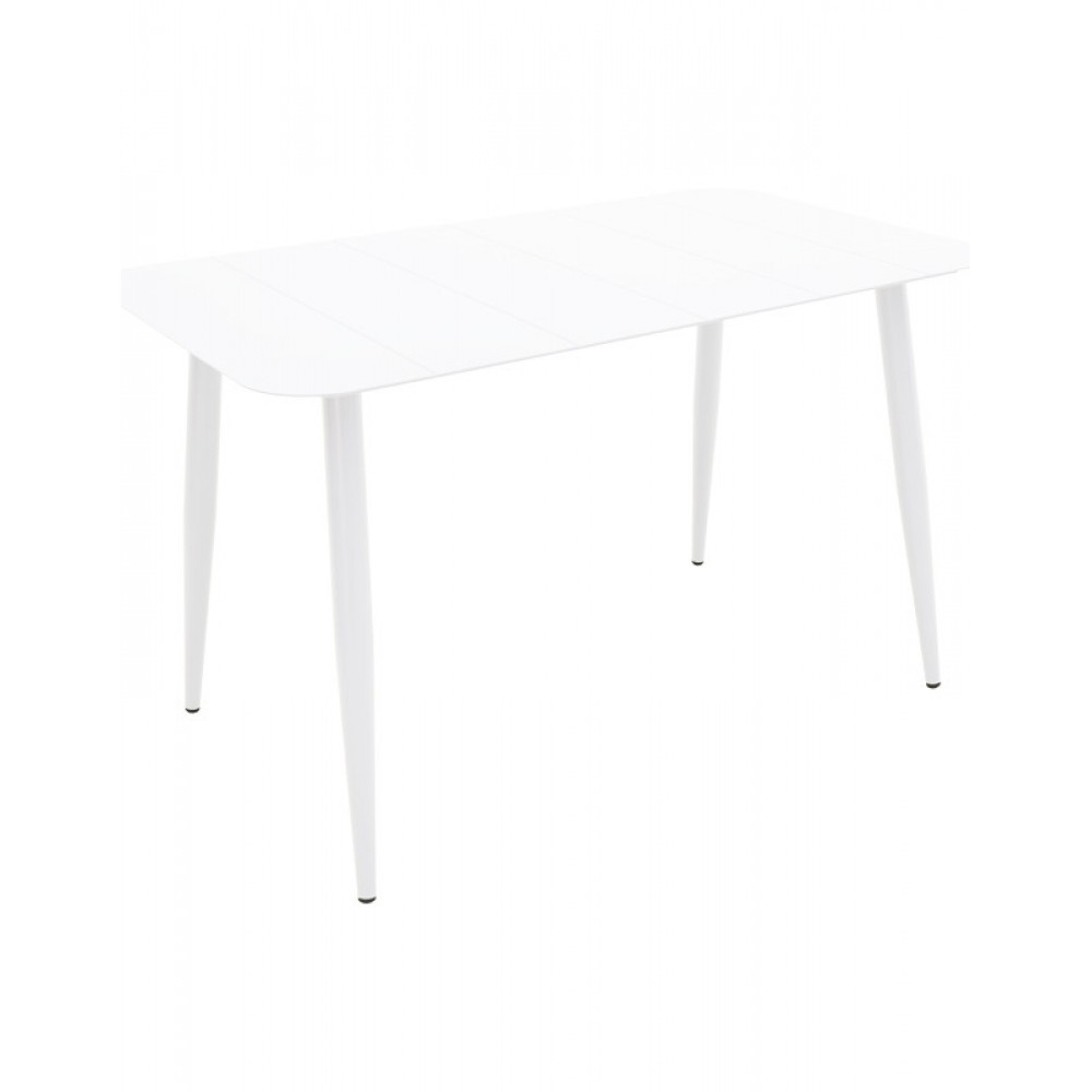 Τραπέζι "VISTA" από αλουμίνιο σε χρώμα λευκό 120x70x72