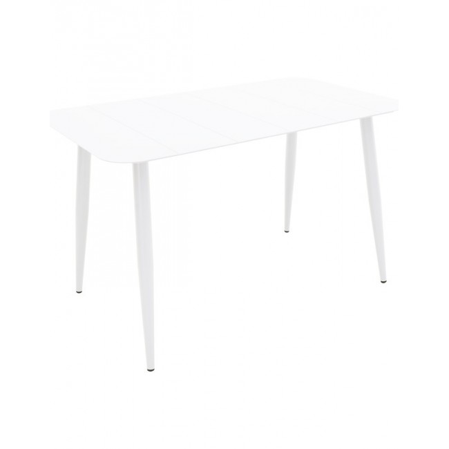 Τραπέζι "VISTA" από αλουμίνιο σε χρώμα λευκό 120x70x72