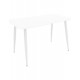 Τραπέζι "VISTA" από αλουμίνιο σε χρώμα λευκό 120x70x72
