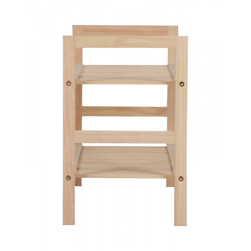 Παπουτσοθήκη 8 ζευγών "STEPER"  από ξύλο ελάτου σε φυσική απόχρωση 71x26x40