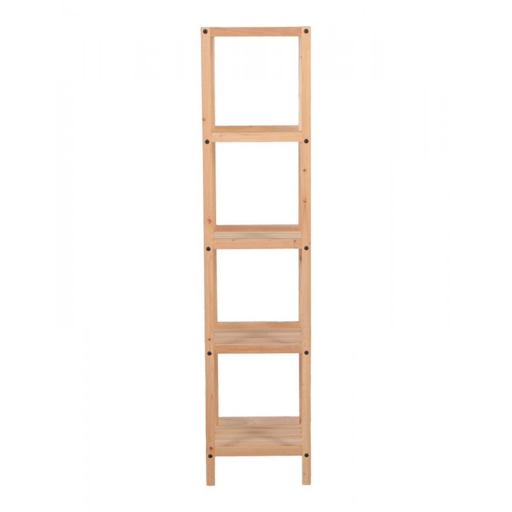 Ραφιέρα δαπέδου "ZENDIA" από ξύλο ελάτου σε φυσική απόχρωση 35x30x130