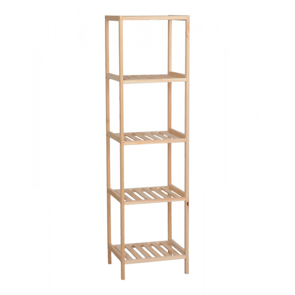 Ραφιέρα δαπέδου "ZENDIA" από ξύλο ελάτου σε φυσική απόχρωση 35x30x130