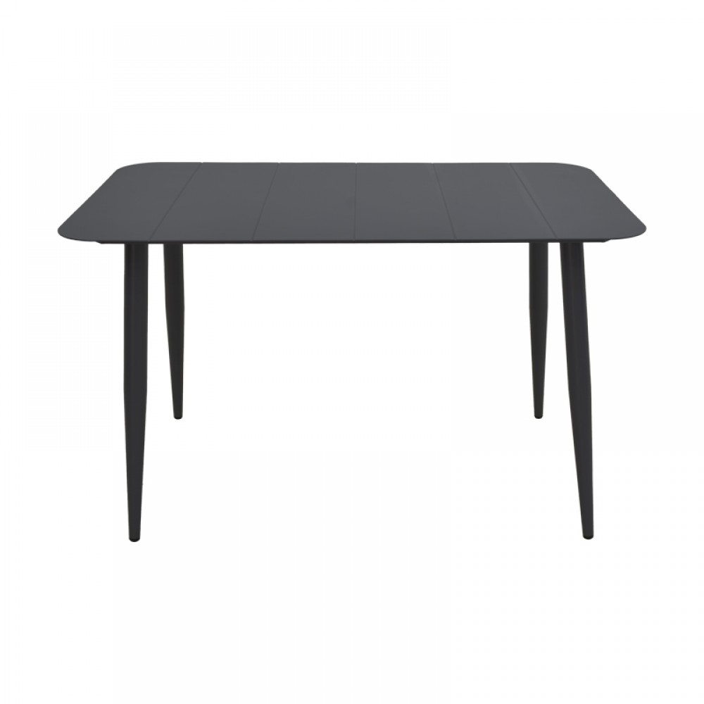 Τραπέζι "VISTA" από αλουμίνιο σε μαύρο 120x70x72
