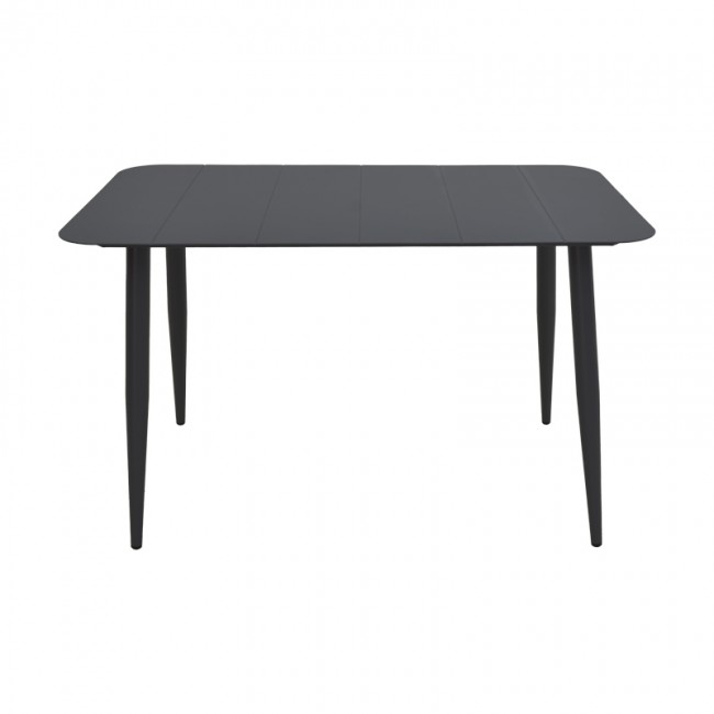 Τραπέζι "VISTA" από αλουμίνιο σε μαύρο 120x70x72