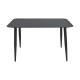 Τραπέζι "VISTA" από αλουμίνιο σε μαύρο 120x70x72
