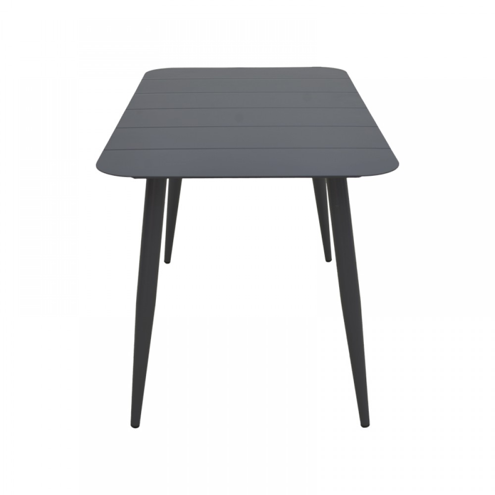 Τραπέζι "VISTA" από αλουμίνιο σε μαύρο 120x70x72