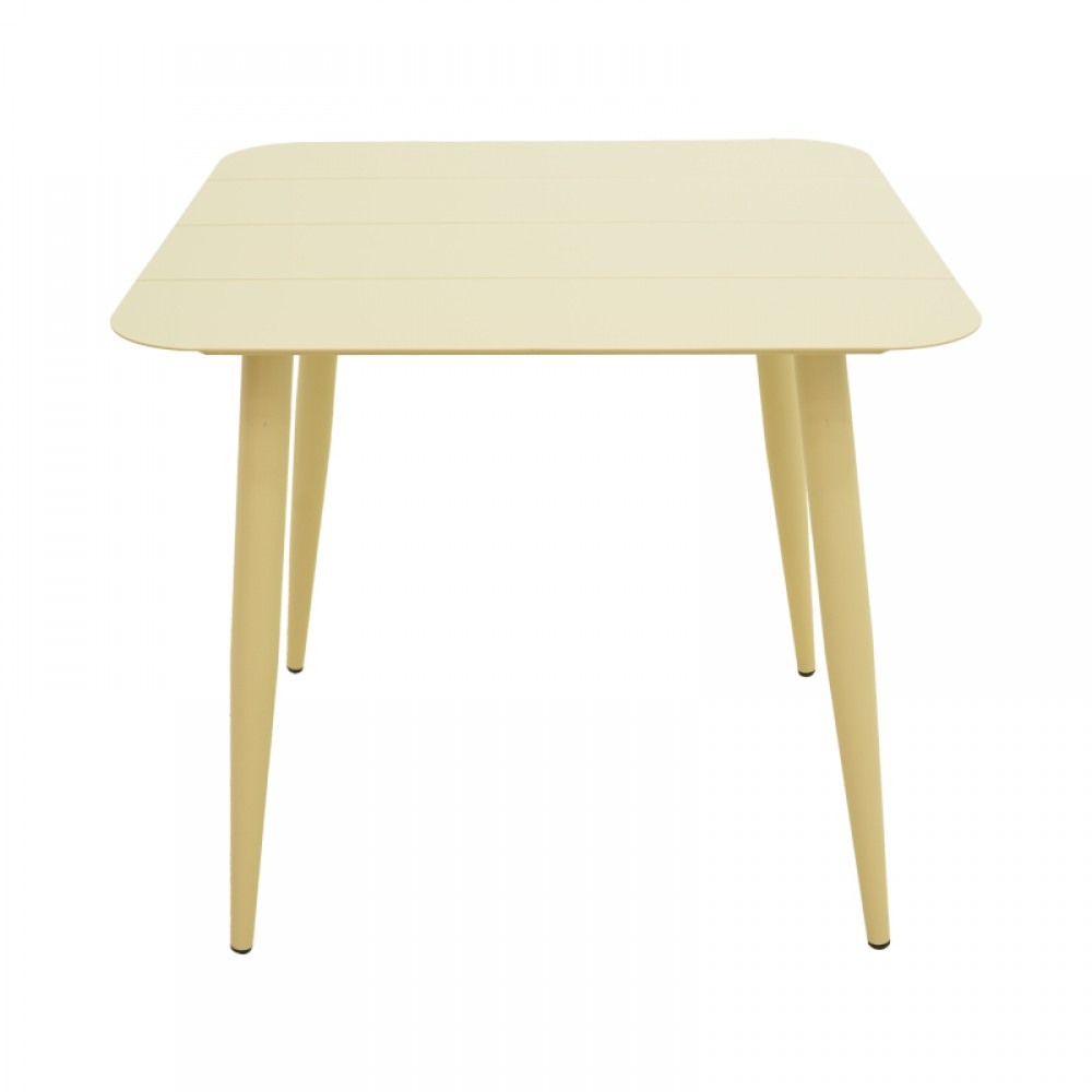 Τραπέζι "Vista" από αλουμίνιο σε χρώμα σαμπανί  80x80x72