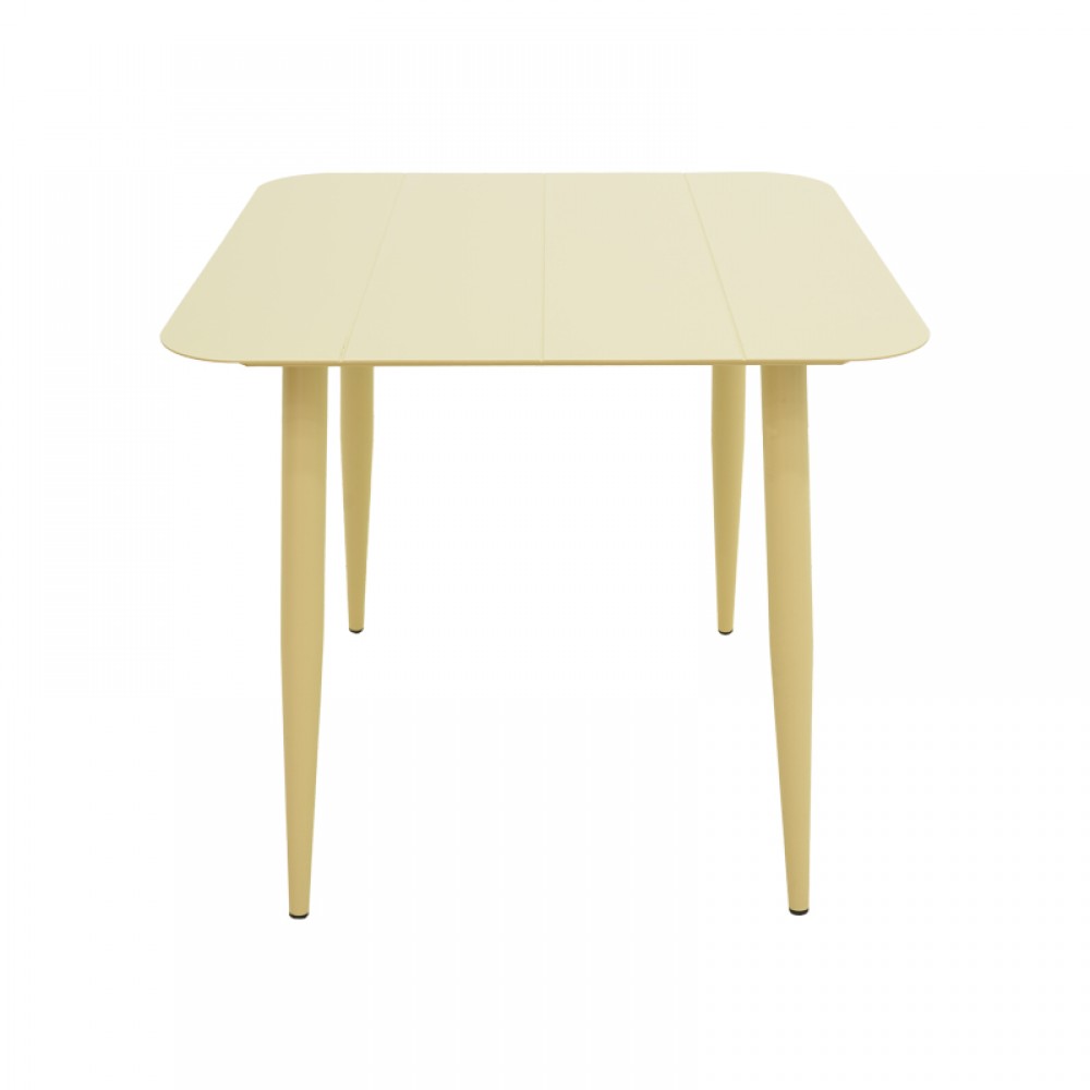 Τραπέζι "Vista" από αλουμίνιο σε χρώμα σαμπανί  80x80x72