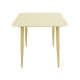 Τραπέζι "Vista" από αλουμίνιο σε χρώμα σαμπανί  80x80x72