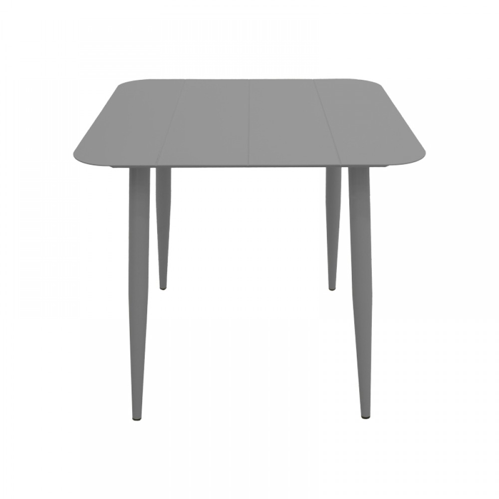 Τραπέζι "Vista" από αλουμίνιο σε χρώμα ανθρακί  80x80x72