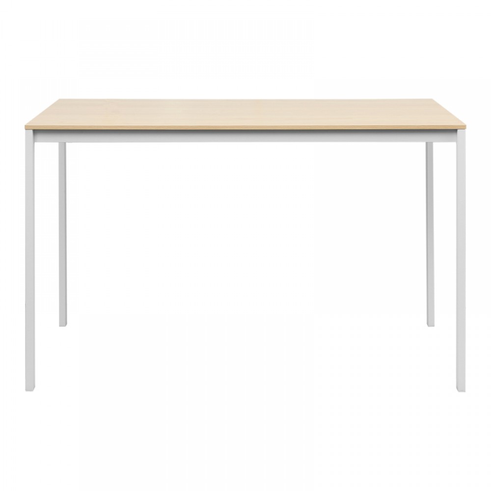 Τραπέζι "FARAGIO" από μέταλλο σε χρώμα φυσικό/λευκό 120x75x75
