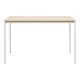 Τραπέζι "FARAGIO" από μέταλλο σε χρώμα φυσικό/λευκό 120x75x75