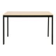 Τραπέζι "EXTENTO" επεκτυνόμενο από μέταλλο σε χρώμα φυσικό/μαύρο 120-180x74x75