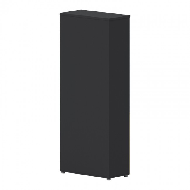 Ντουλάπα γραφείου "LOTUS" σε χρώμα φυσικό/ανθρακί 80x40x200